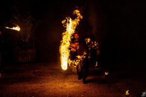 Feuershow in Göppingen beim Stauferspektakel im StauferWald